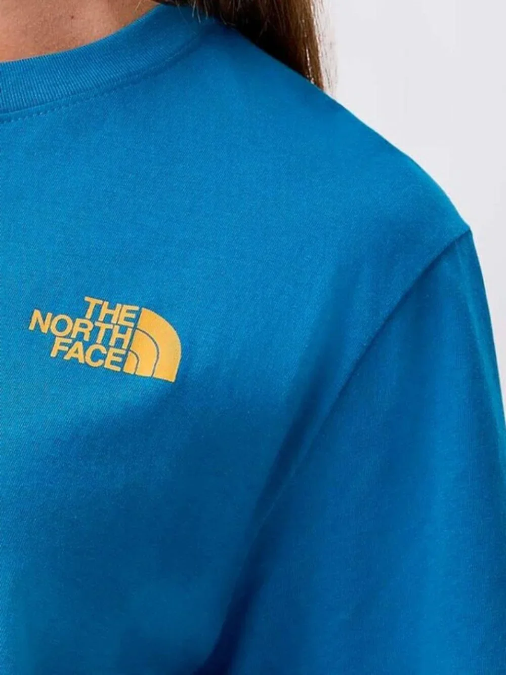 The North Face Mountain view T-shirt Blue 100% cotton - Picture 3 of 3
